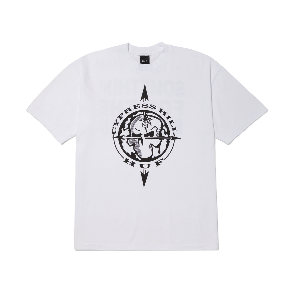 HUF x Cypress Hill Blunted Compass Bw T-Shirt Hoodie, Sweatshirt | ZylaModa.com (Image 1)