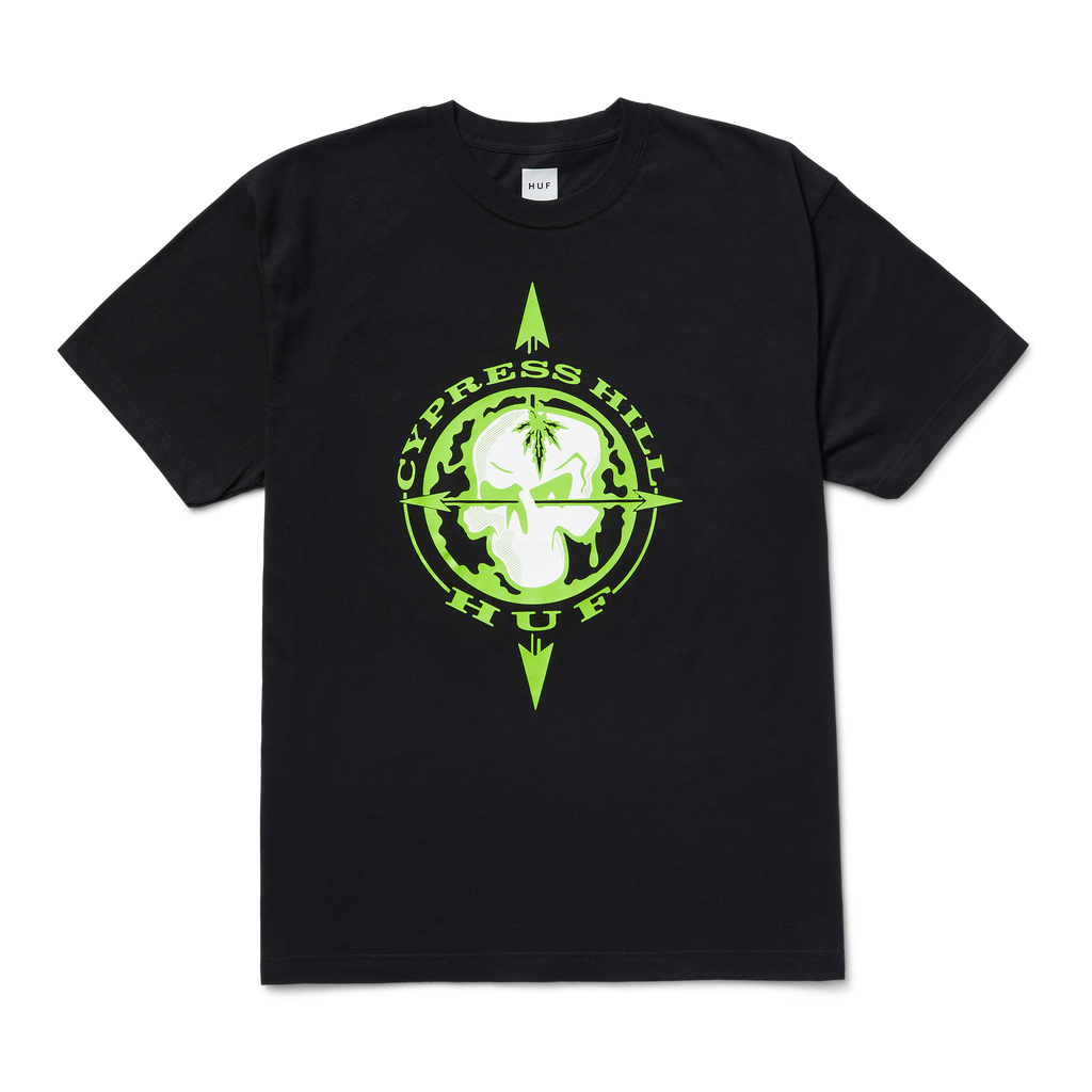 HUF x Cypress Hill Blunted Compass T-Shirt Hoodie, Sweatshirt | ZylaModa.com (Image 1)