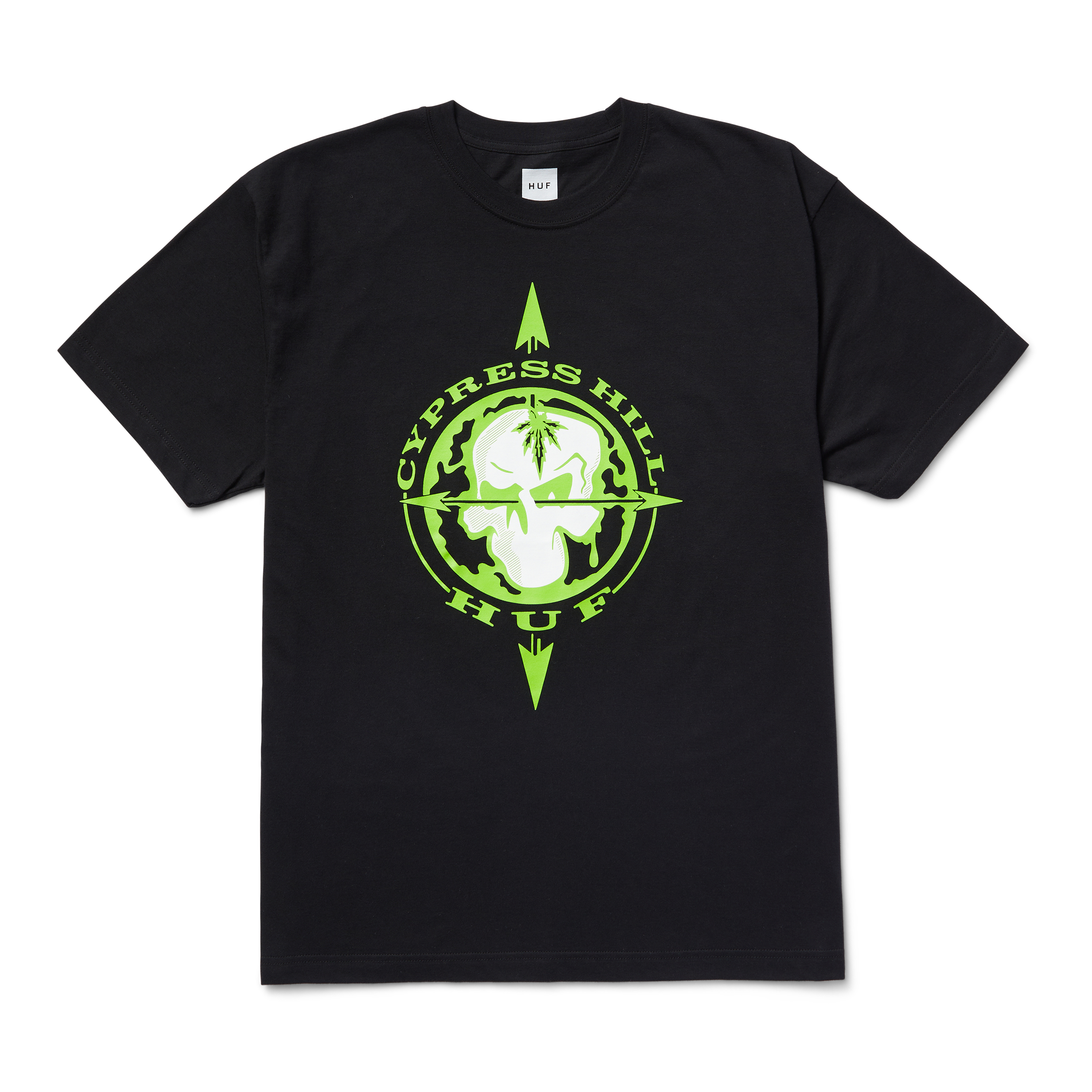 HUF x Cypress Hill Blunted Compass T-Shirt Hoodie, Sweatshirt | ZylaModa.com (Image 1)