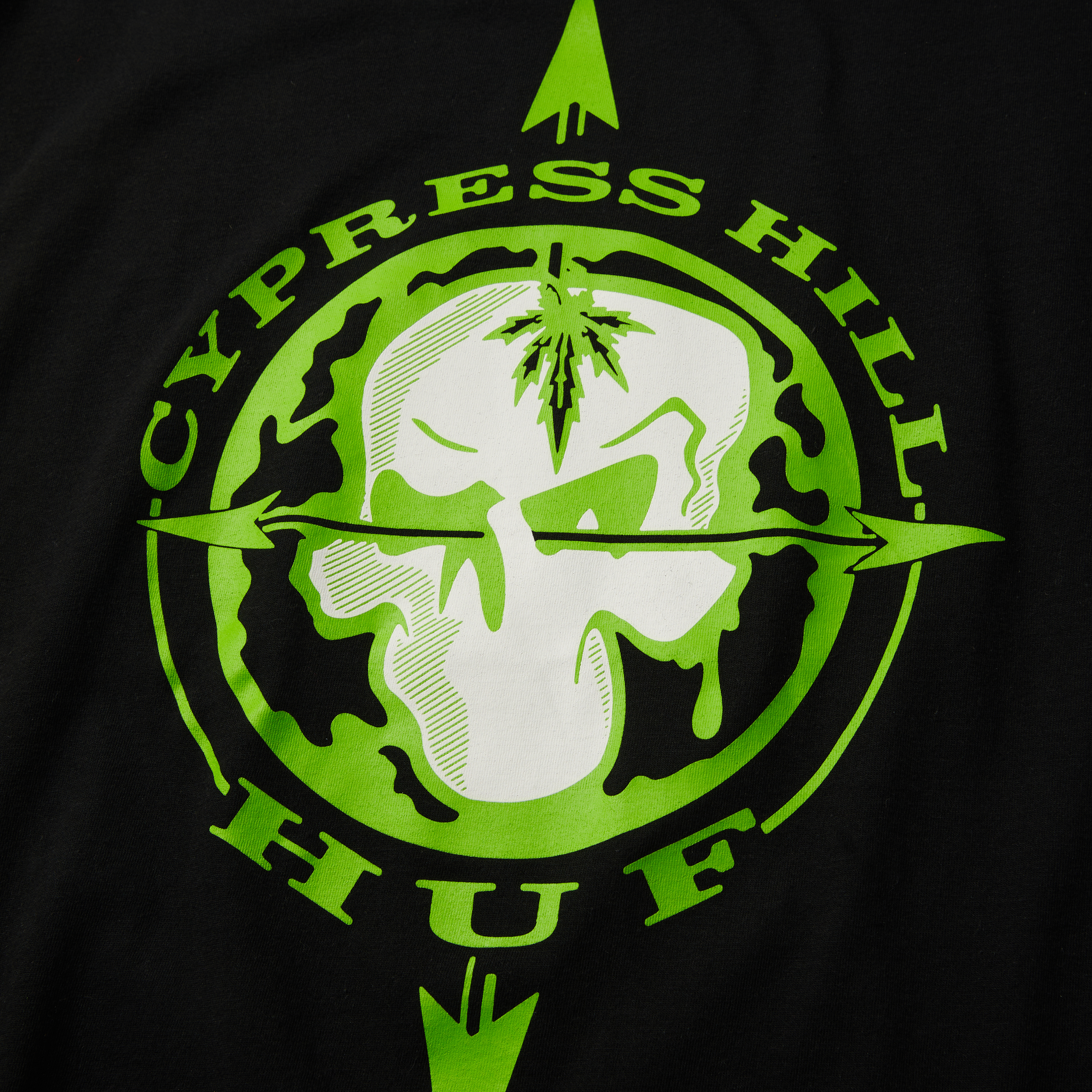HUF x Cypress Hill Blunted Compass T-Shirt Hoodie, Sweatshirt | ZylaModa.com (Image 3)