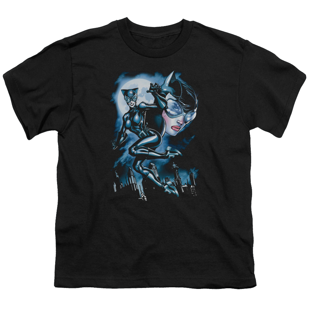 Catwoman Moonlight Cat - Youth T-Shirt Hoodie, Sweatshirt | ZylaModa.com