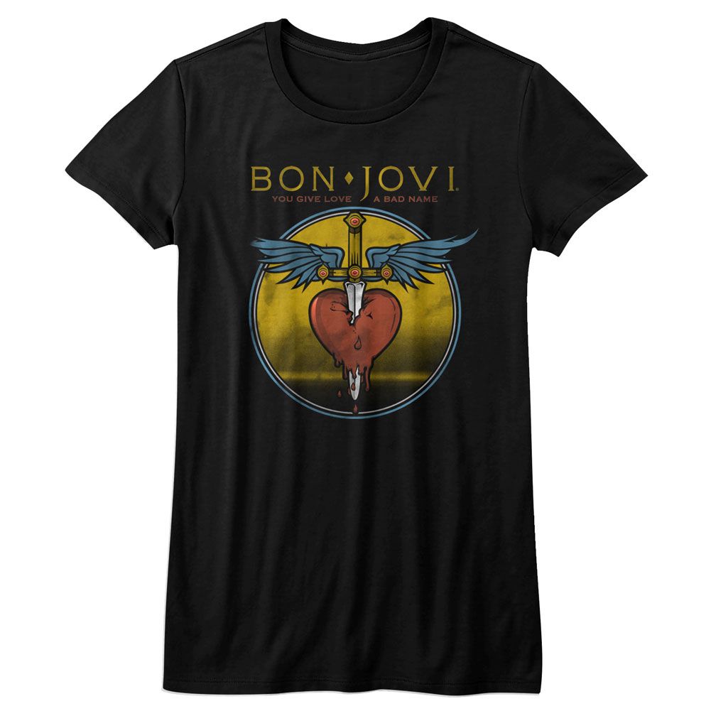 Bon Jovi Bad Name Official Ladies T-Shirt Hoodie, Sweatshirt | ZylaModa.com