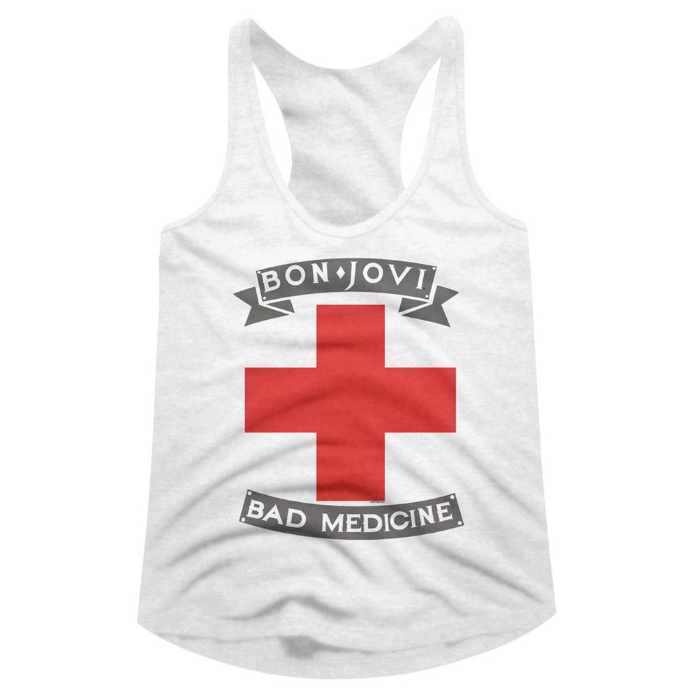 Bon Jovi Bad Medicine Official Ladies Racerback Shirt Hoodie, Sweatshirt | ZylaModa.com