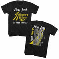 Bon Jovi Slippery When Wet Tour 1986-87 T-Shirt Hoodie, Sweatshirt | ZylaModa.com