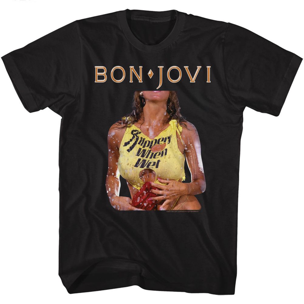 Bon Jovi Slippery When Wet T-Shirt Style001 Hoodie, Sweatshirt | ZylaModa.com