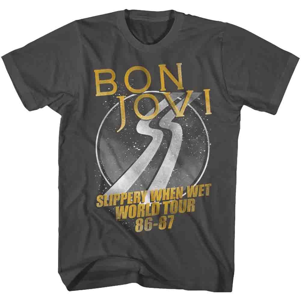 Bon Jovi Slippery World Tour Official T-Shirt Hoodie, Sweatshirt | ZylaModa.com