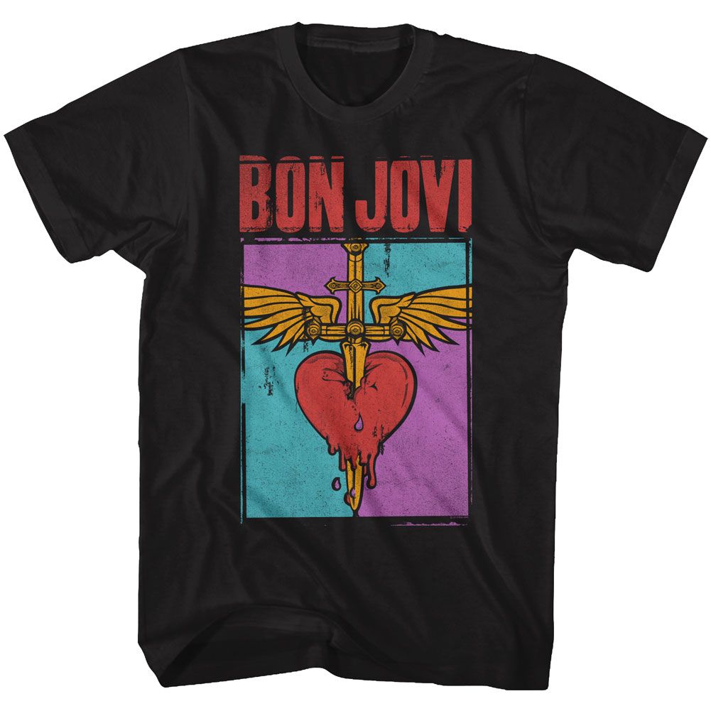 Bon Jovi Heart And Dagger Official T-Shirt Hoodie, Sweatshirt | ZylaModa.com