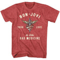 Bon Jovi Heart And Dagger Official Heather T-Shirt Hoodie, Sweatshirt | ZylaModa.com