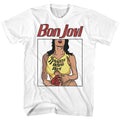 Bon Jovi Slippery When Wet Illustrated Girl T-Shirt Hoodie, Sweatshirt | ZylaModa.com
