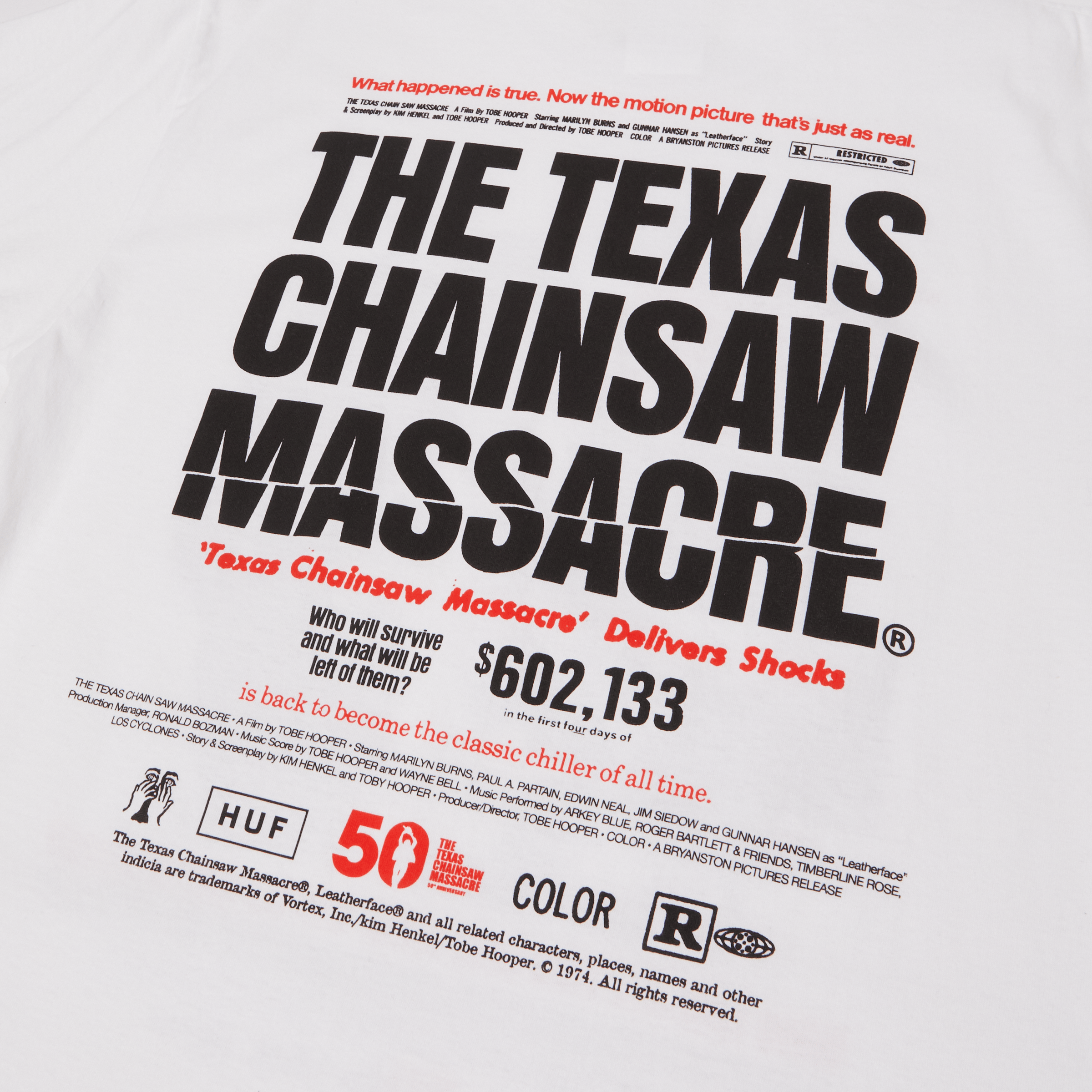 HUF x The Texas Chainsaw Massacre Box Office T-Shirt Hoodie, Sweatshirt | ZylaModa.com (Image 4)