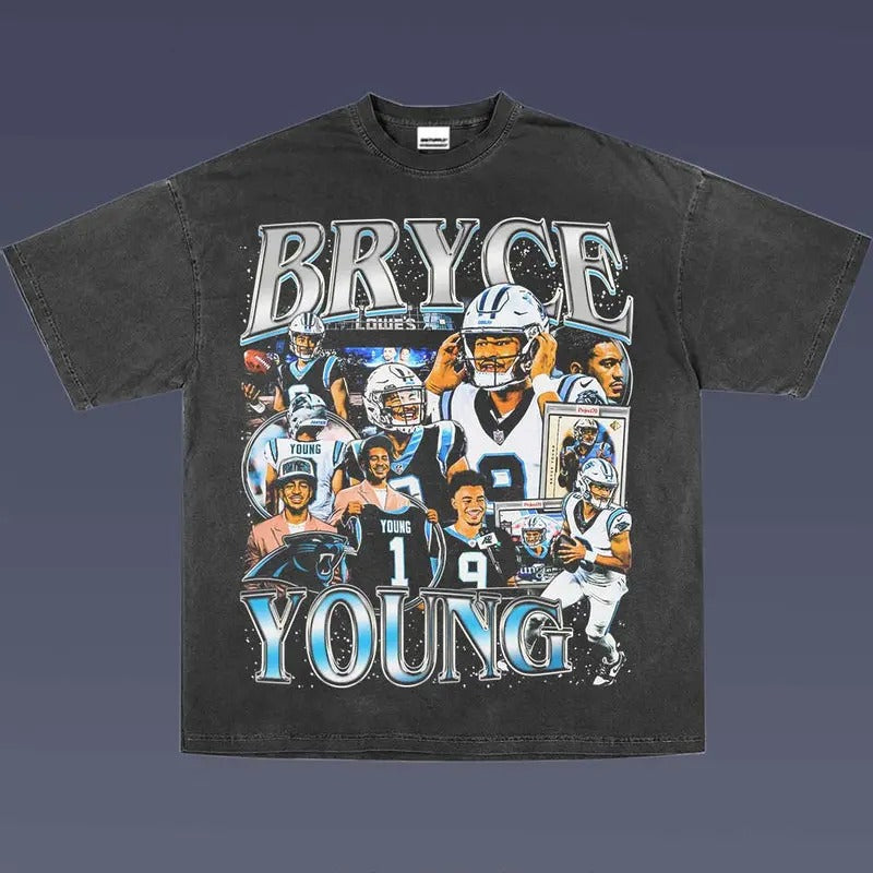 BRYCE YOUNG 1.0 VINTAGE TEE | AMERICAN FOOTBALL | GIFT FOR FAN Hoodie, Sweatshirt | ZylaModa.com
