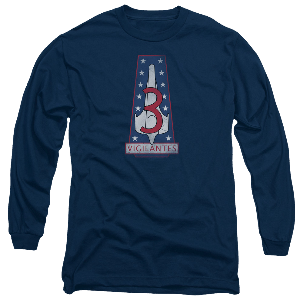 Battlestar Galactica Vigilantes Badge - Men's Long Sleeve T-Shirt Hoodie, Sweatshirt | ZylaModa.com