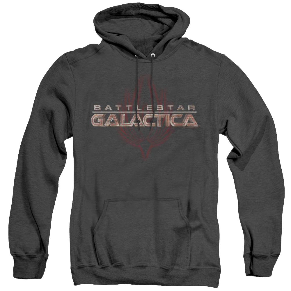 Battlestar Galactica (2004) Logo With Phoenix - Heather Pullover Hoodie T-Shirts, Sweatshirt | ZylaModa.com