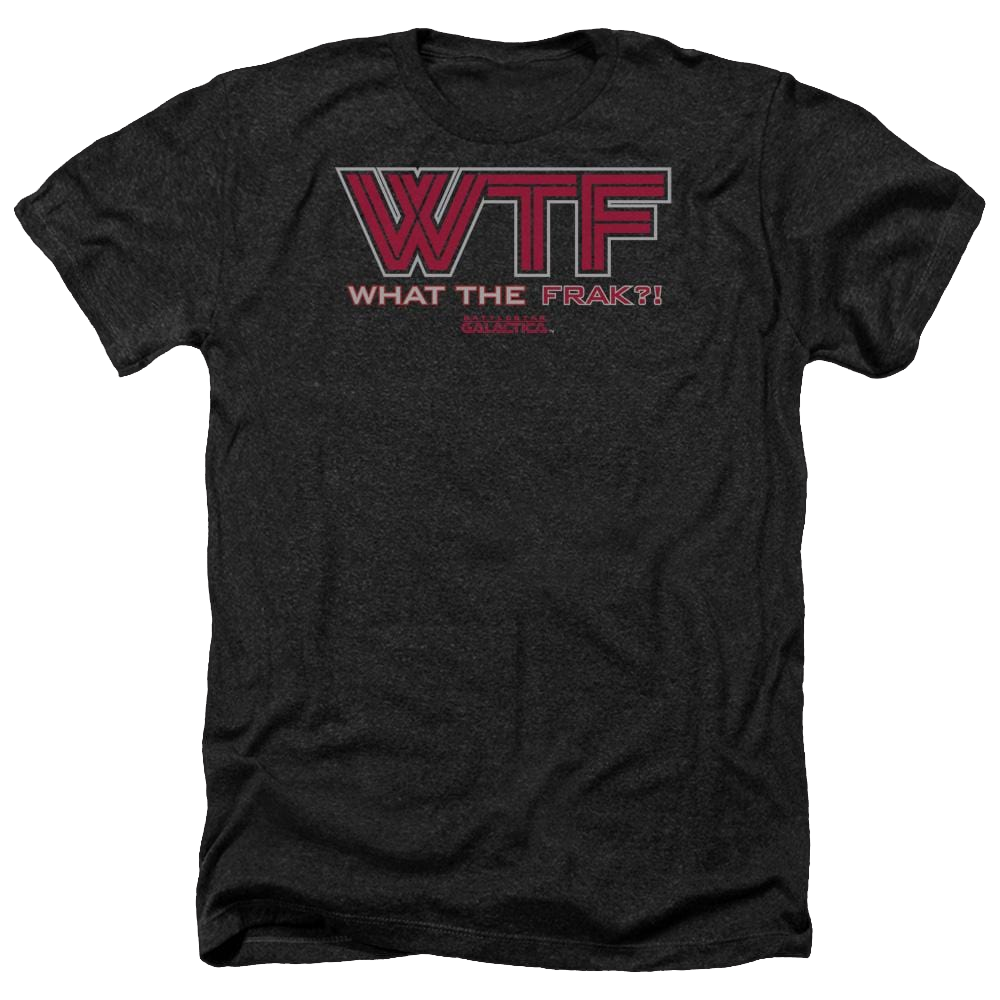 Battlestar Galactica Wtf - Men's Heather T-Shirt Hoodie, Sweatshirt | ZylaModa.com