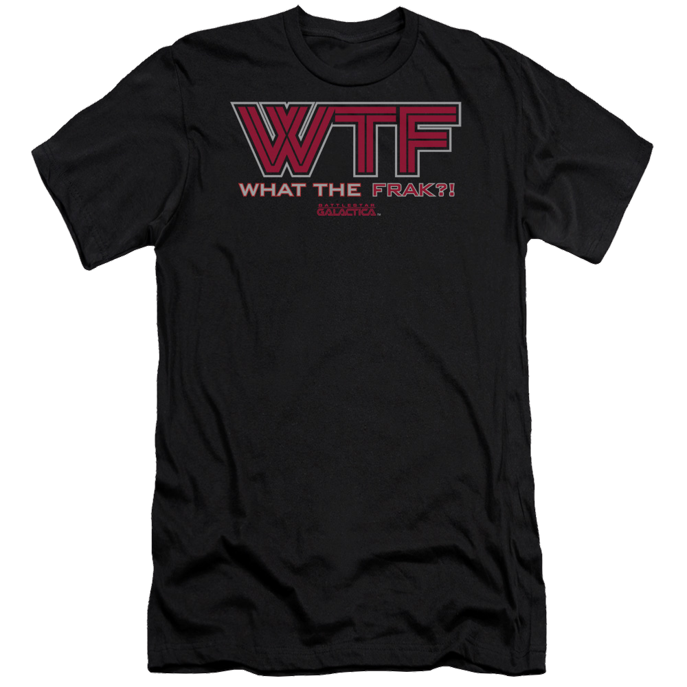 Battlestar Galactica Wtf - Men's Premium Slim Fit T-Shirt Hoodie, Sweatshirt | ZylaModa.com