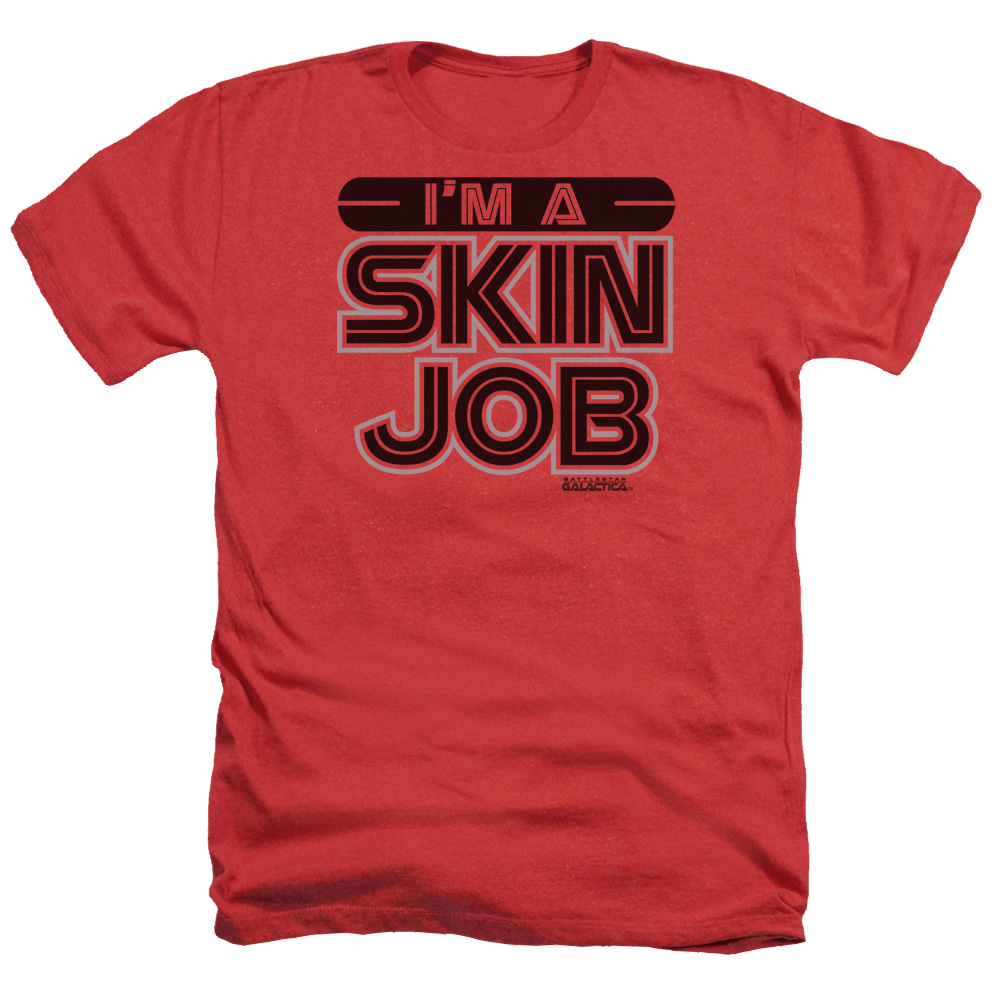 Battlestar Galactica Im A Skin Job - Men's Heather T-Shirt Hoodie, Sweatshirt | ZylaModa.com