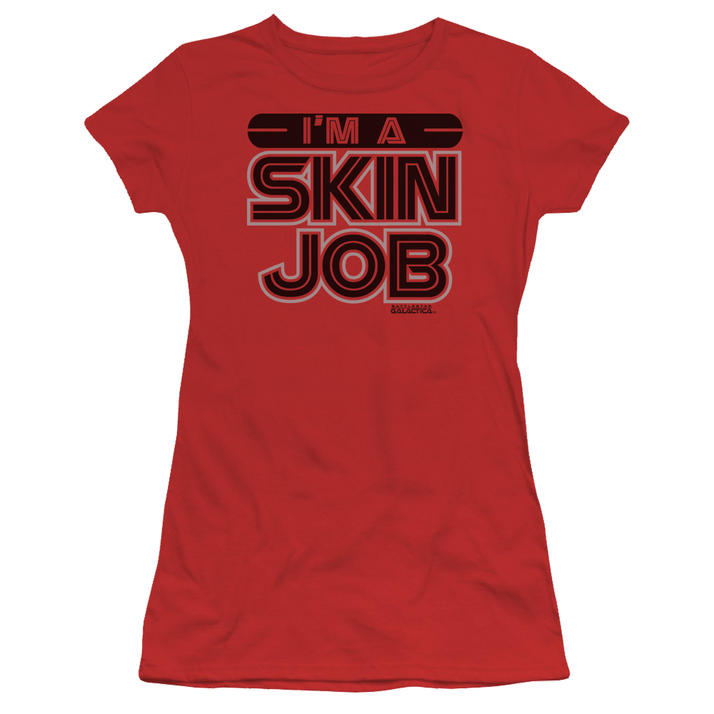 Battlestar Galactica Im A Skin Job - Juniors T-Shirt Hoodie, Sweatshirt | ZylaModa.com