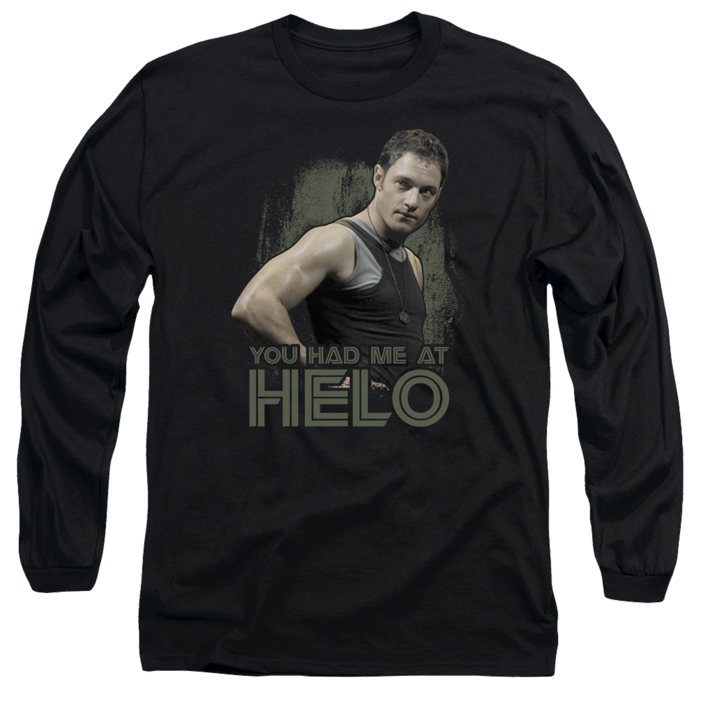 Battlestar Galactica Had Me At Helo - Men's Long Sleeve T-Shirt Hoodie, Sweatshirt | ZylaModa.com