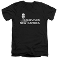 Battlestar Galactica I Survived New Caprica - Men's V-Neck T-Shirt Hoodie, Sweatshirt | ZylaModa.com