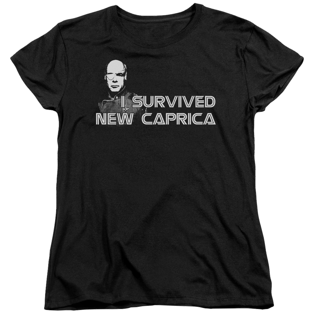 Battlestar Galactica I Survived New Caprica - Women's T-Shirt Hoodie, Sweatshirt | ZylaModa.com