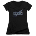 Battlestar Galactica Cylon Persuit - Juniors V-Neck T-Shirt Hoodie, Sweatshirt | ZylaModa.com