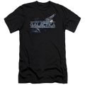Battlestar Galactica Cylon Persuit - Men's Premium Slim Fit T-Shirt Hoodie, Sweatshirt | ZylaModa.com