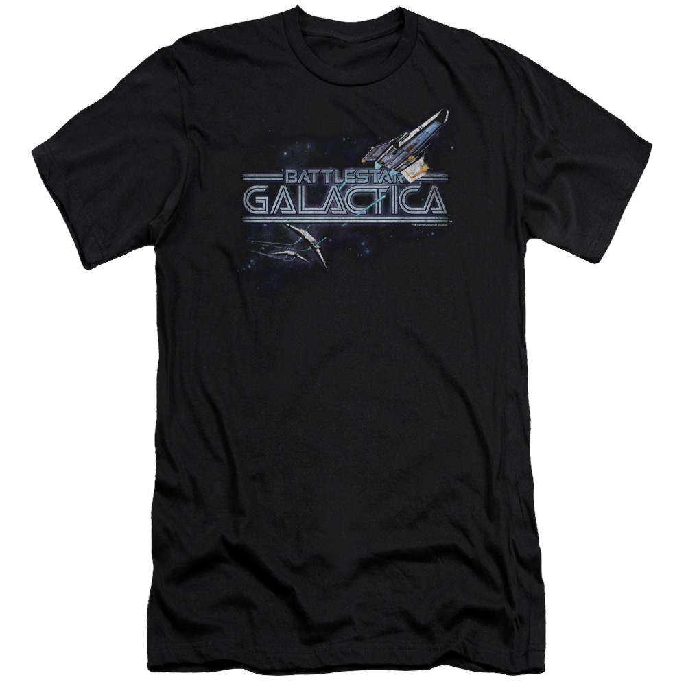 Battlestar Galactica Cylon Persuit - Men's Premium Slim Fit T-Shirt Hoodie, Sweatshirt | ZylaModa.com