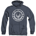Battlestar Galactica (2004) Pegasus Badge - Heather Pullover Hoodie T-Shirts, Sweatshirt | ZylaModa.com
