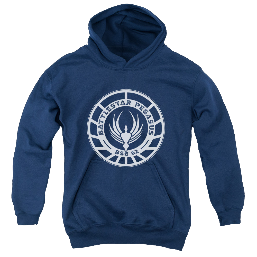 Battlestar Galactica (2004) Pegasus Badge - Youth Hoodie T-Shirts, Sweatshirt | ZylaModa.com