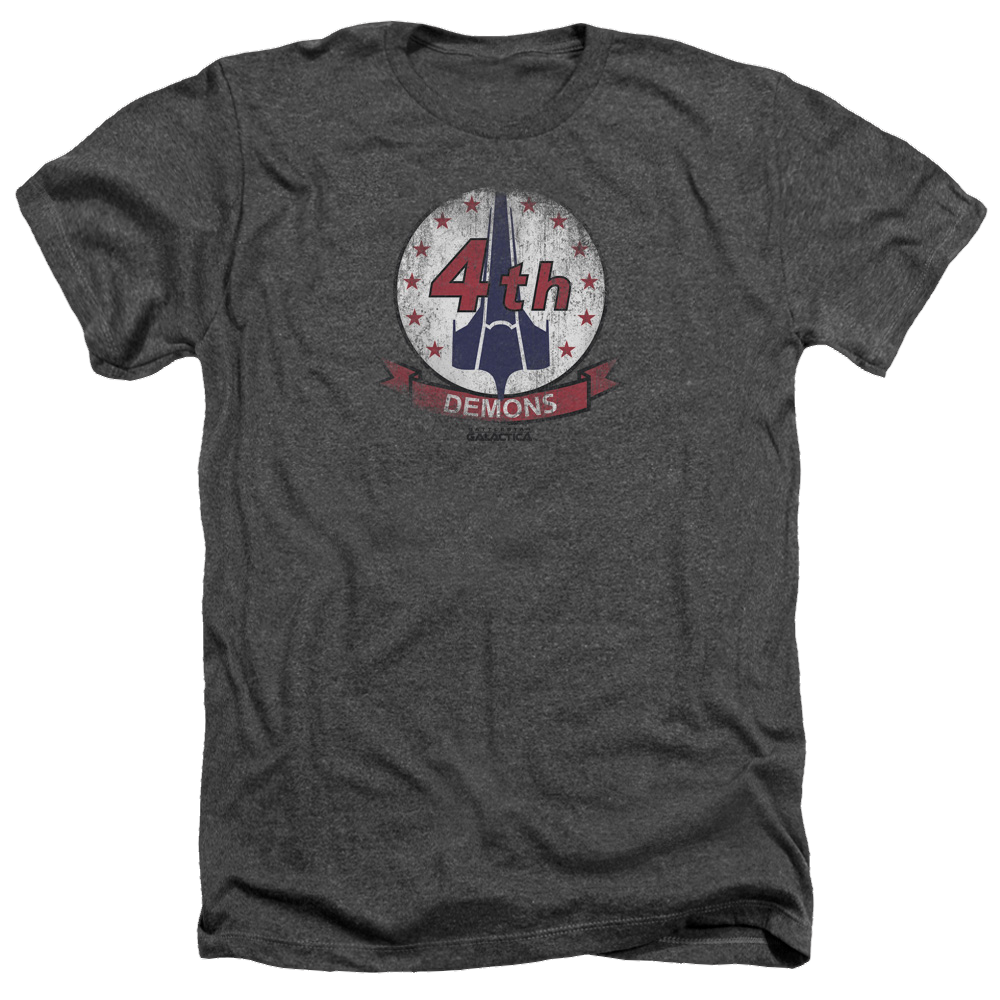 Battlestar Galactica Demons Badge - Men's Heather T-Shirt Hoodie, Sweatshirt | ZylaModa.com
