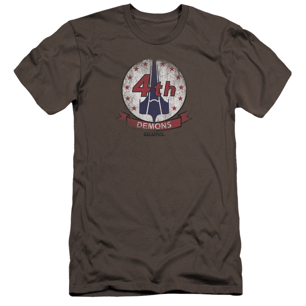 Battlestar Galactica Demons Badge - Men's Premium Slim Fit T-Shirt Hoodie, Sweatshirt | ZylaModa.com