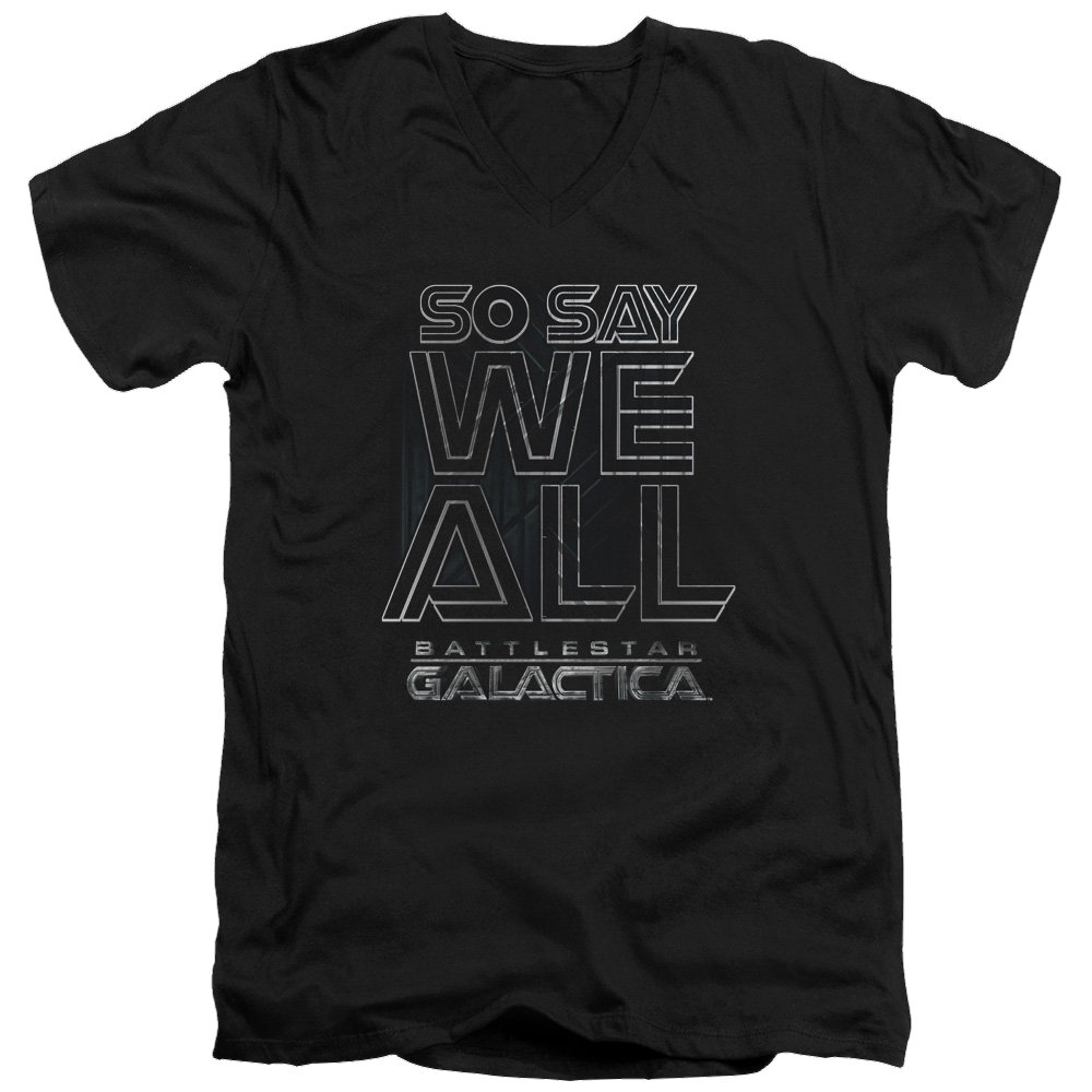 Battlestar Galactica Together Now - Men's V-Neck T-Shirt Hoodie, Sweatshirt | ZylaModa.com