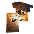 Battlestar Galactica Dog Fight - Men's Black Back T-Shirt Hoodie, Sweatshirt | ZylaModa.com