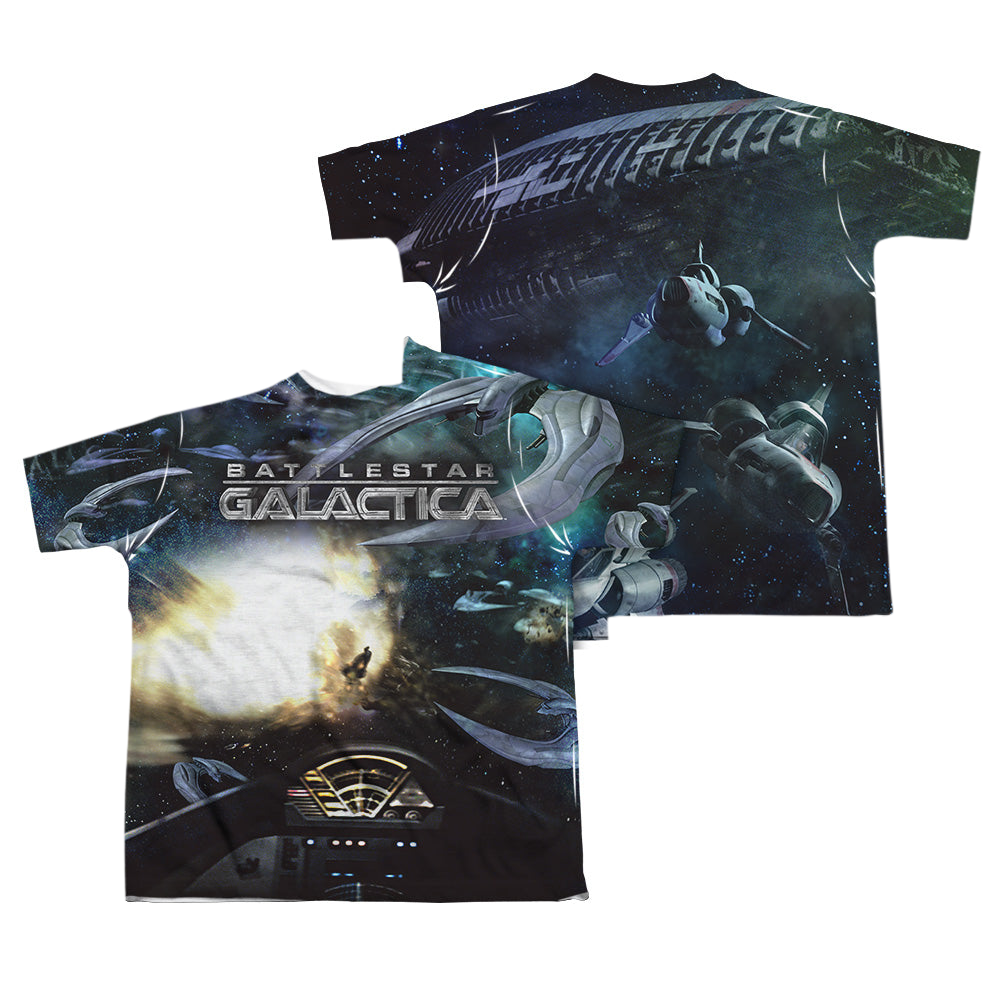 Battlestar Galactica (2004) Battle Seat - Youth All-Over Print T-Shirt Hoodie, Sweatshirt | ZylaModa.com