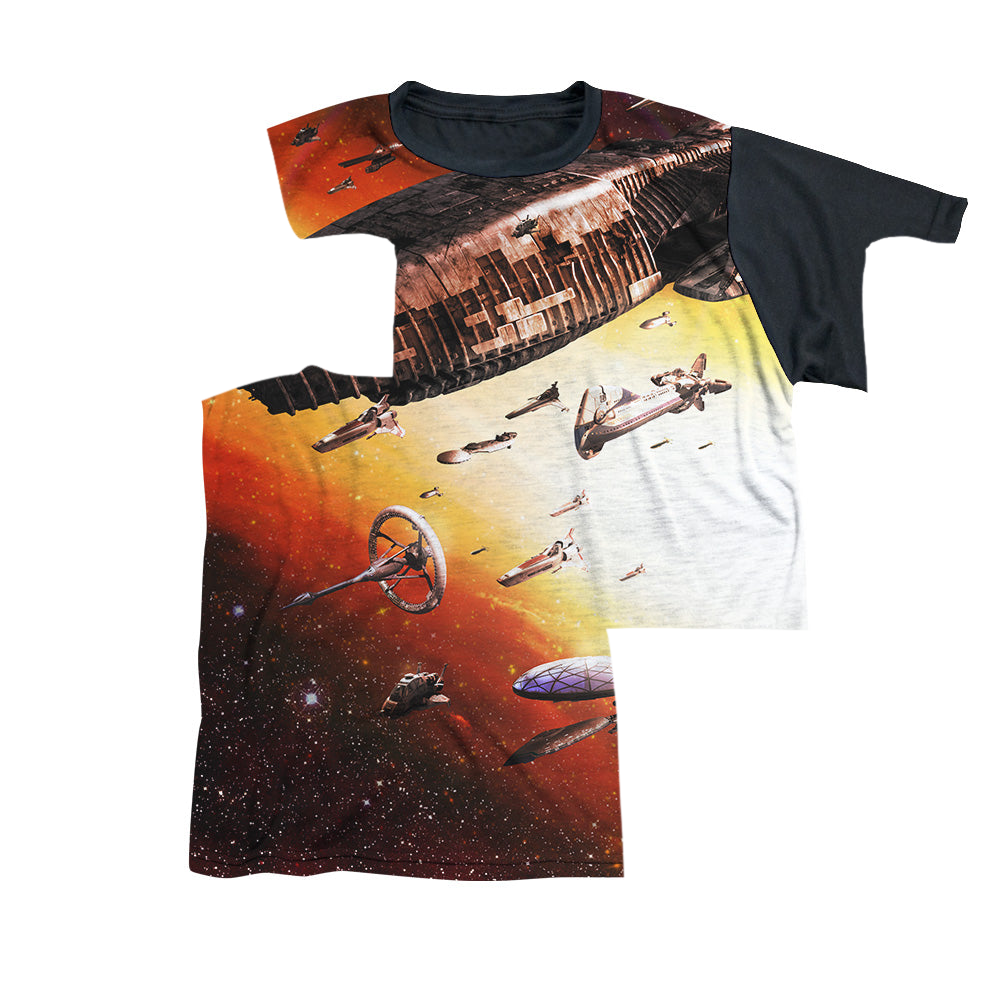 Battlestar Galactica (2004) Fleet Of Humanity - Youth Black Back T-Shirt Hoodie, Sweatshirt | ZylaModa.com
