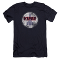 Battlestar Galactica War Torn Viper Logo - Men's Premium Slim Fit T-Shirt Hoodie, Sweatshirt | ZylaModa.com