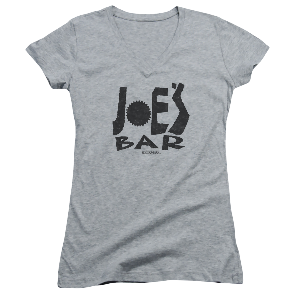 Battlestar Galactica Joes Bar Logo - Juniors V-Neck T-Shirt Hoodie, Sweatshirt | ZylaModa.com