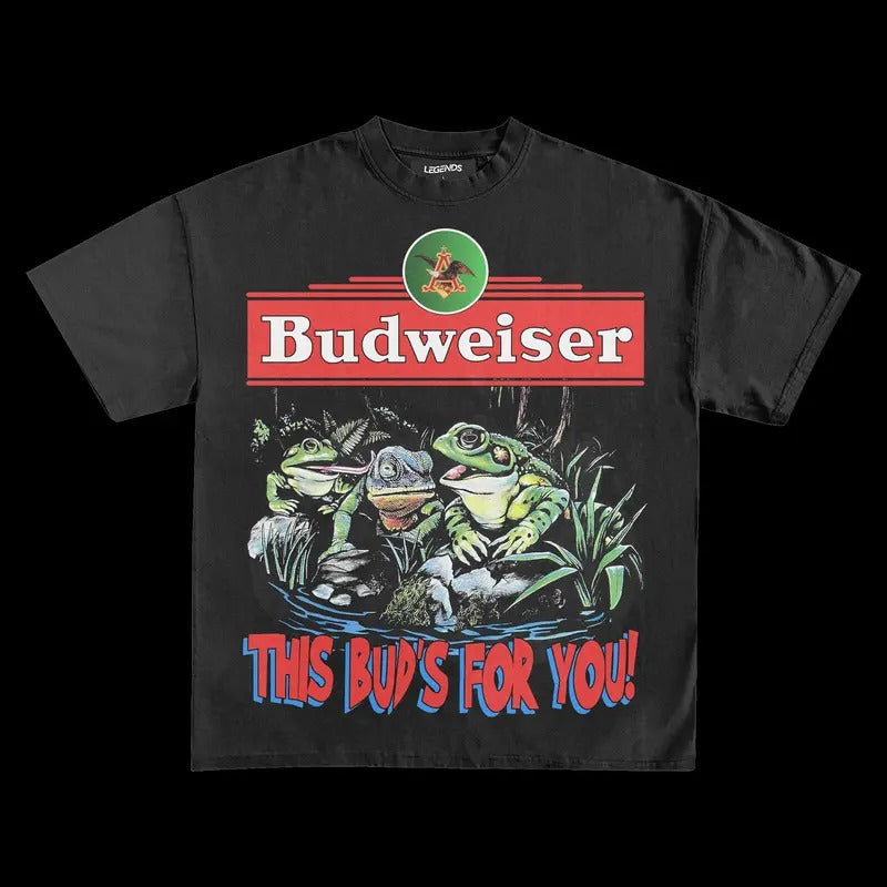BUDWEISER THIS BUD'S FOR YOU VINTAGE VINTAGE TEE | MEN'S GRAPHIC T-SHIRT SWEATSHIRT HOODIE | GIFT FOR FAN | ZylaModa.com