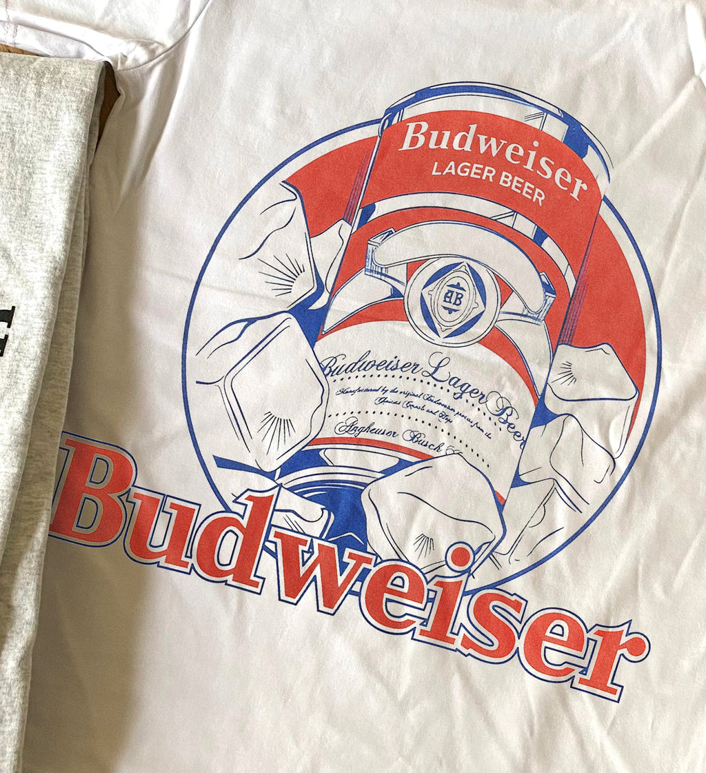 BUDWEISER KING OF BEERS HEAVYWEIGHT WHITE T-SHIRT Hoodie, Sweatshirt | ZylaModa.com (Image 2)