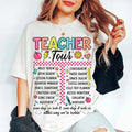 Back To School Retro Teacher Tour Shirt, ABCD Teacher Tour Shirt, Back To School, End of Year Shirt, Teacher Gift,...