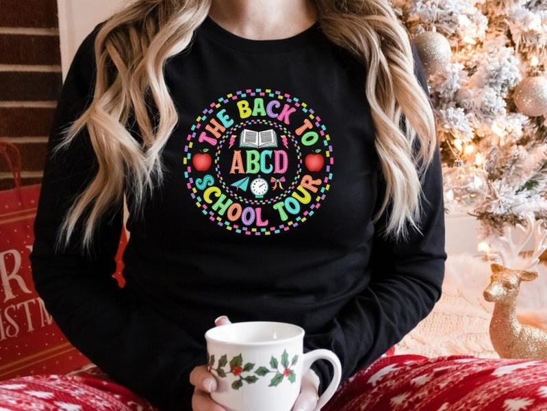 Back to School Teacher Tour Sweatshirt, Teacher Tour Tee, Concert Tour Teacher Back to School Shirt, Elementary Middle...