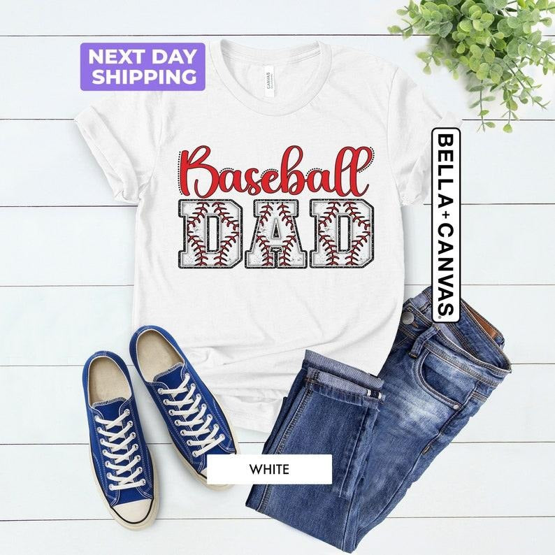 Baseball Dad Shirt, Father's Day Gift, Baseball Father Shirt, Sports Lover Dad T-Shirt, Gift for Husband, Dad Birthday...