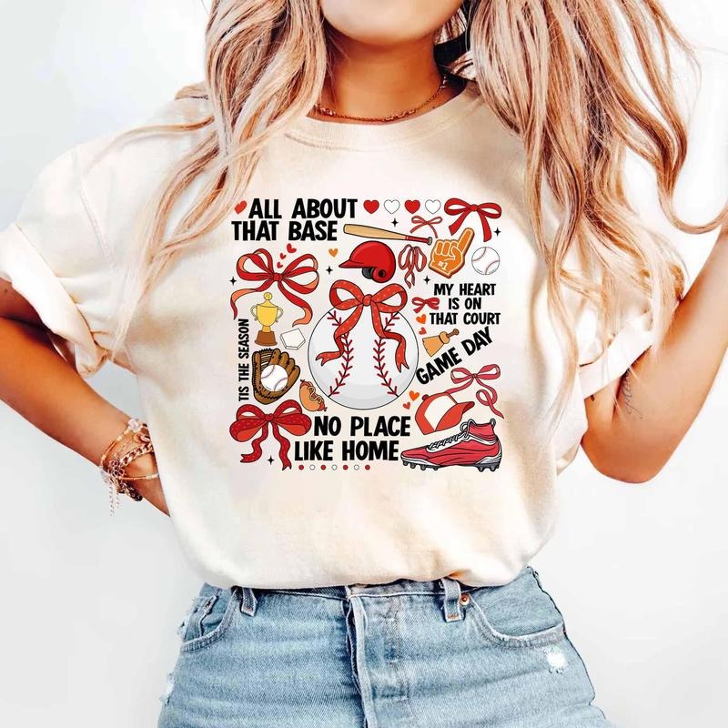 Baseball Fan Tee For Game Days, Ideal For Moms, Mom Surprise Gift, Mother's Day Outfit Hoodie, Sweatshirt | ZylaModa.com