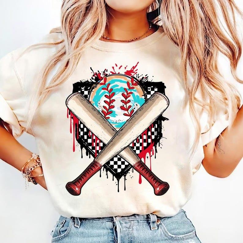 Baseball Game Day Drip with Home Plate Coquette and Retro Style T-Shirt Hoodie, Sweatshirt | ZylaModa.com