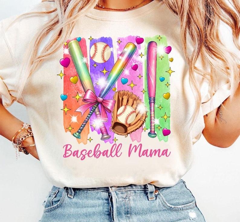 Baseball Mama Coquette Bow Mothers Day Gift Sports Mom T-Shirt Hoodie, Sweatshirt | ZylaModa.com