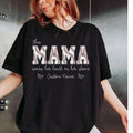 Baseball Mama T-shirt with Kids Name on Sleeve, Baseball Top for Mom, Baseball Season Hoodie, Sports Mom Tee, Baseball...