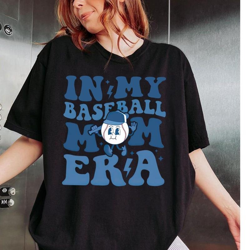 Baseball Mom Shirt, In My Baseball Mom Era Shirt, Sports Mom Shirt, Game Day, Baseball Name and Number Shirt, Baseball...
