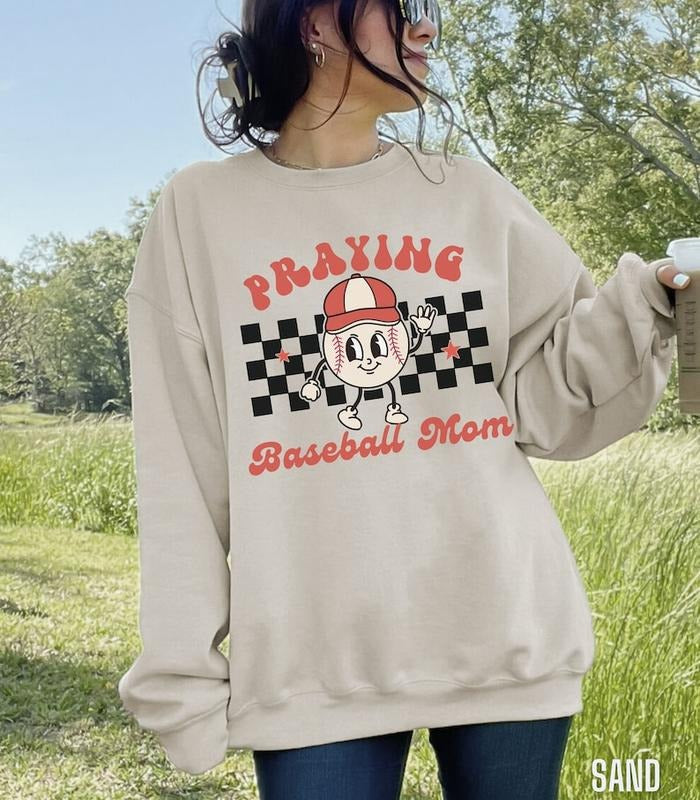 Baseball Mom Sweatshirt Christian Mama Crewneck In My Baseball Mama Era Long Sleeve Shirt Game Day Pullover Sport Mom Tee...