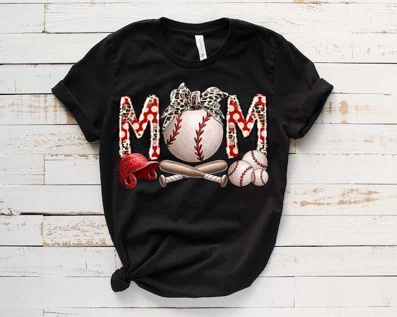 Baseball Mom Tshirt, Mama Tee, Trendy Summer Baseball Shirt Womenswear Hoodie, Sweatshirt | ZylaModa.com