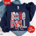 Baseball Sweatshirt, Women's Crewneck, Baseball Women's Sweatshirt T-Shirts, Hoodie | ZylaModa.com